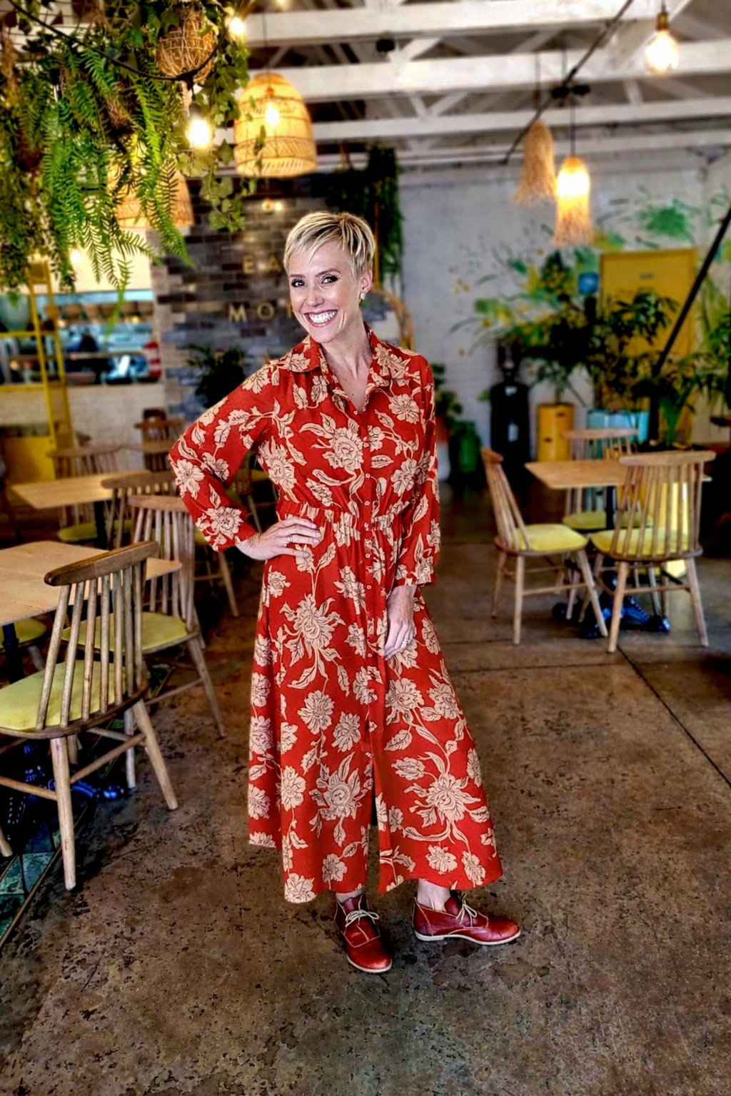 Livvy Dress Berry Saffron Pre-Order