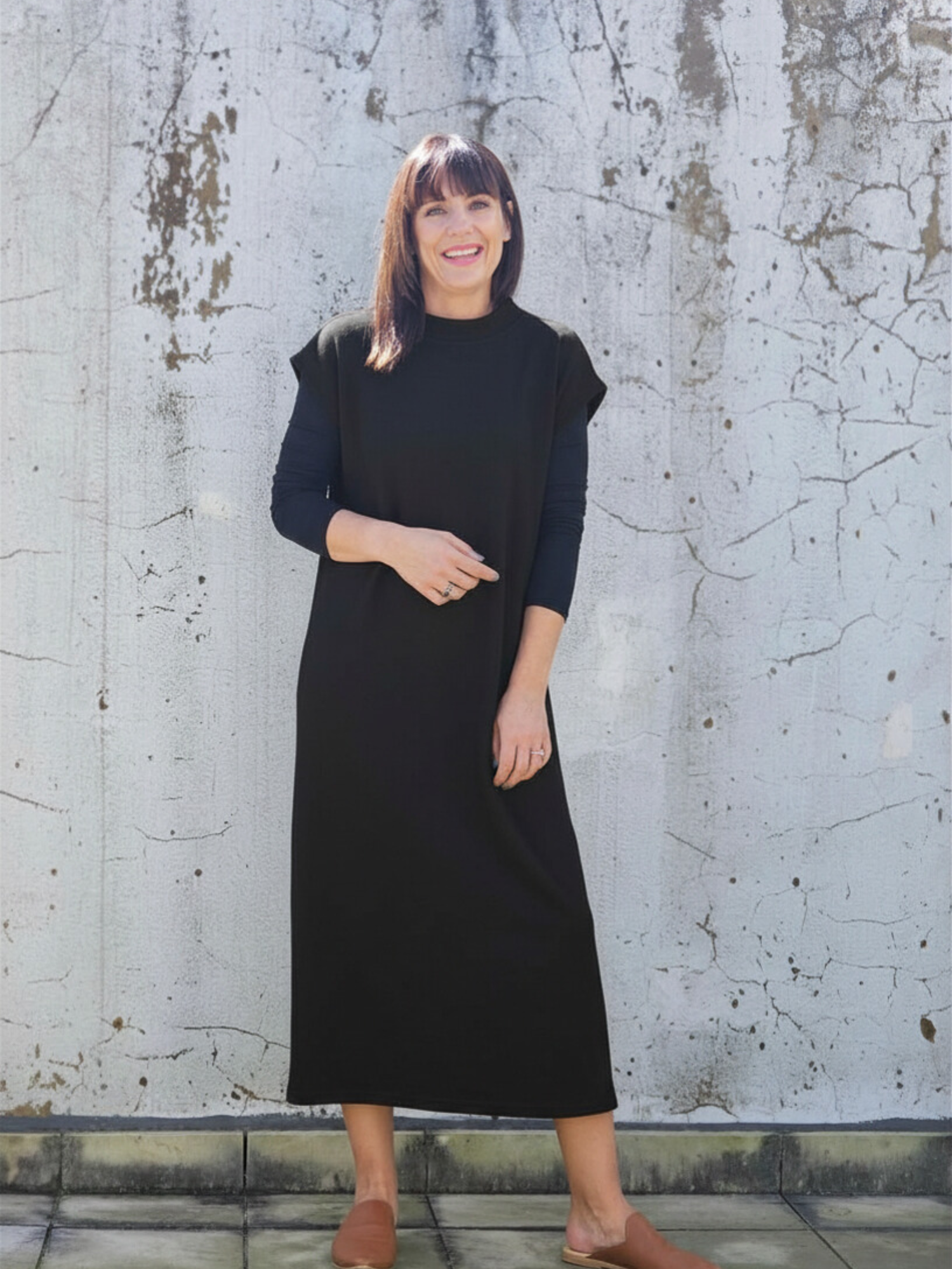 Ashley Slip Dress Black