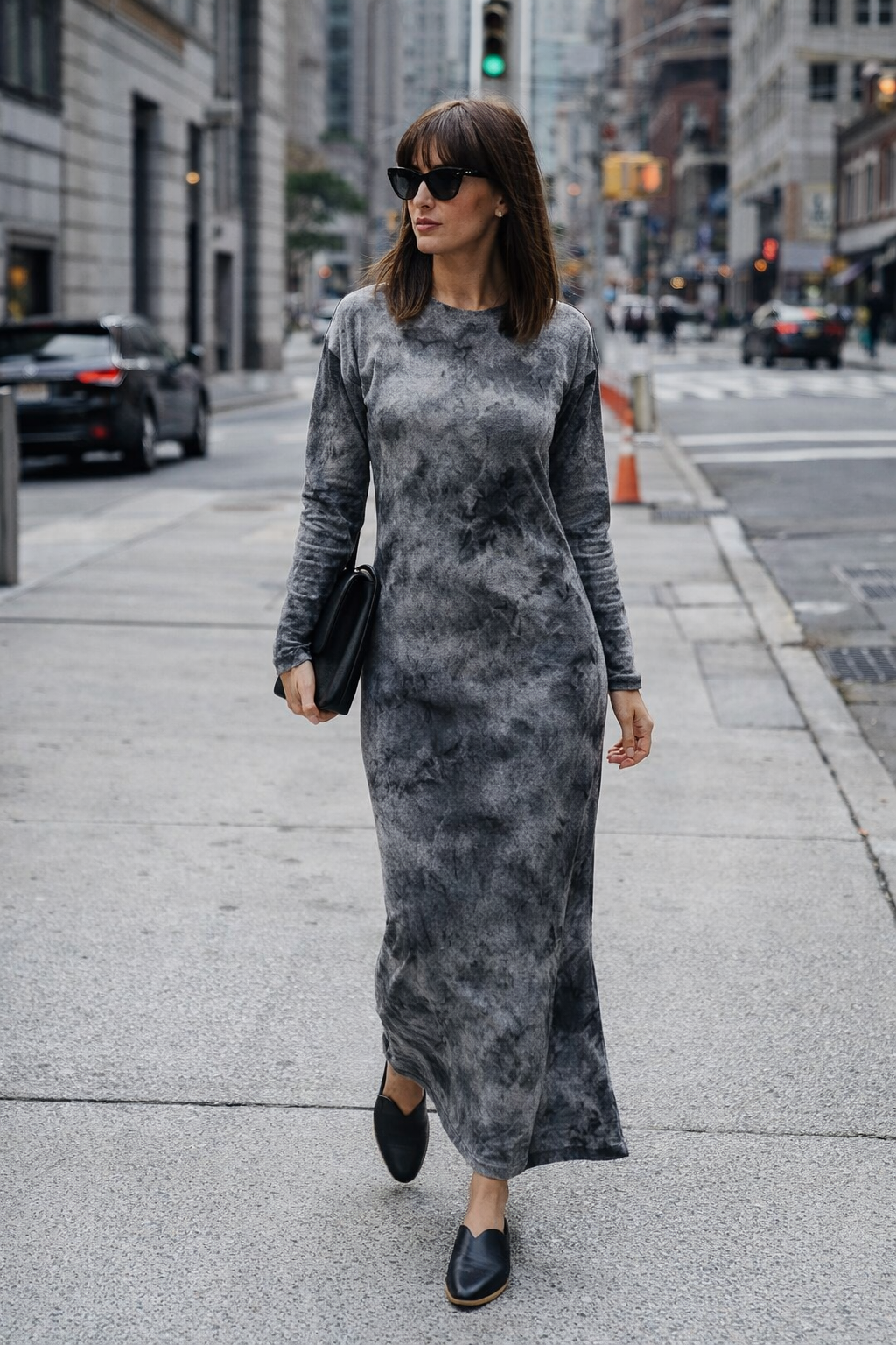 Carley Tie Dye Grey knitted