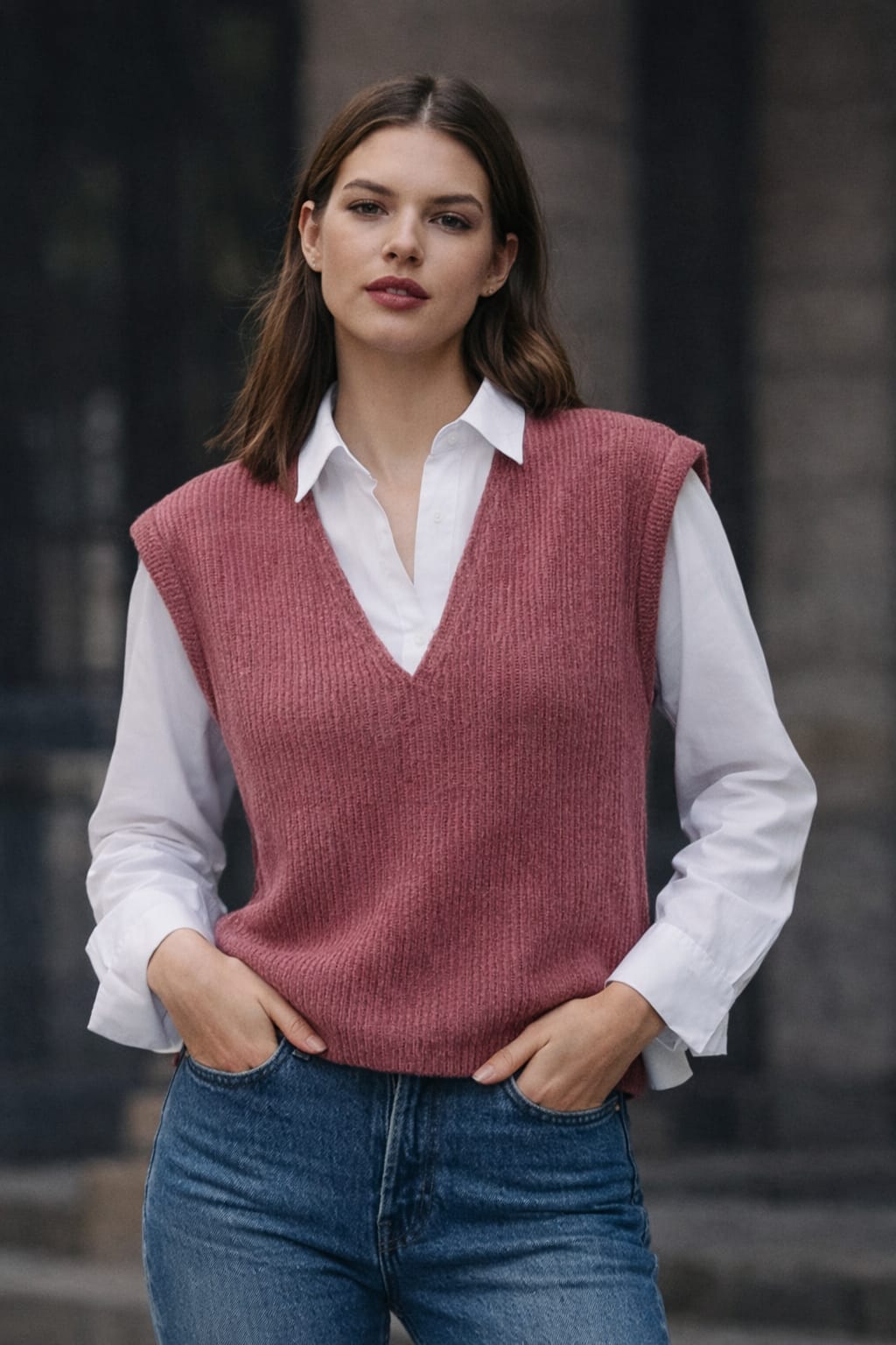 Meg Sleeveless Jersey Rose