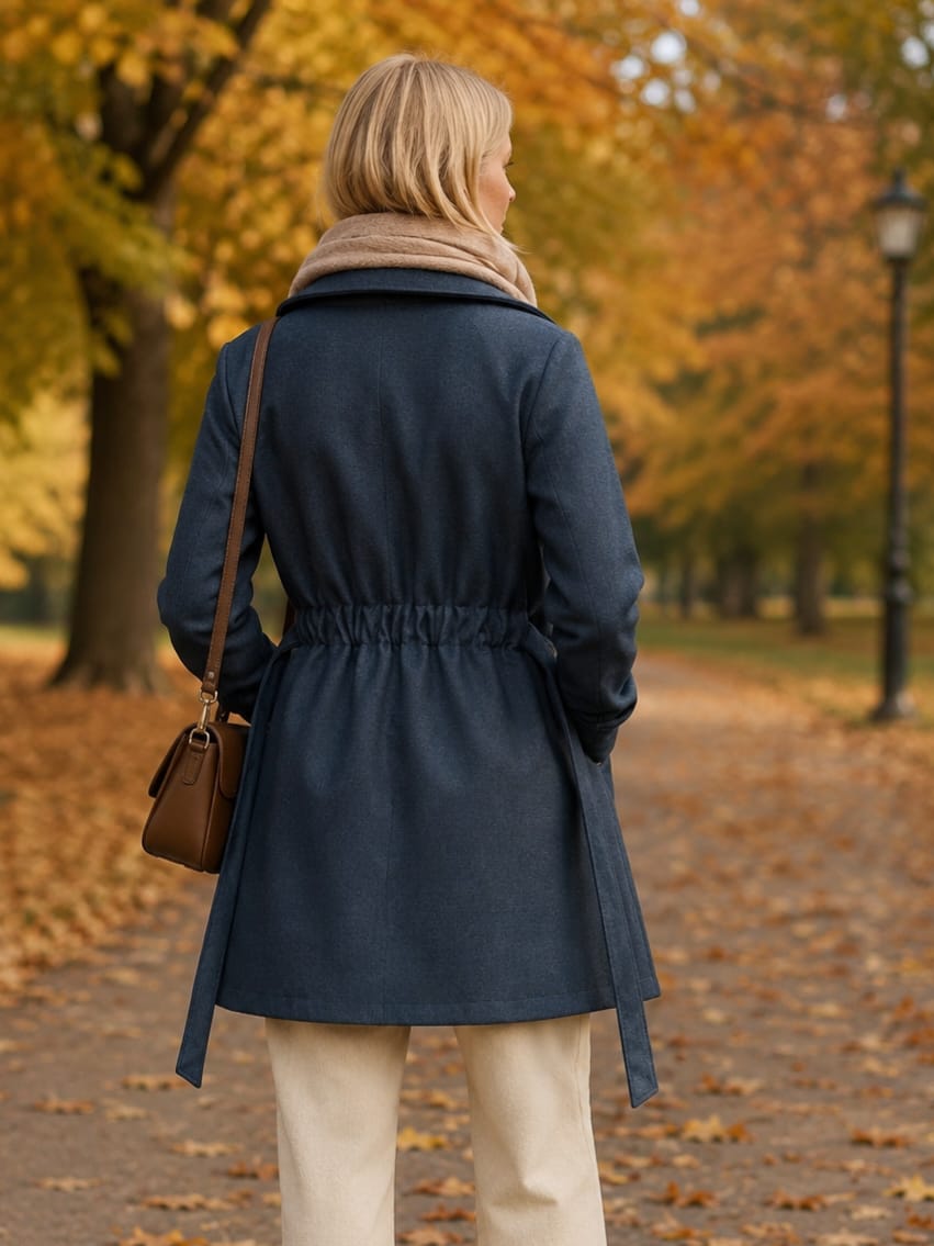 Maddison Mini Coat Indigo