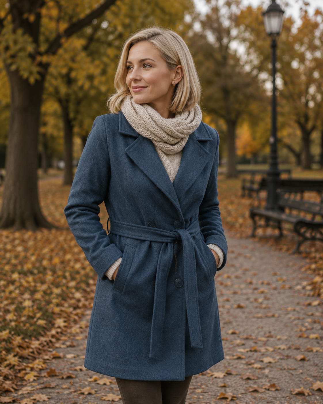 Maddison Mini Coat Indigo