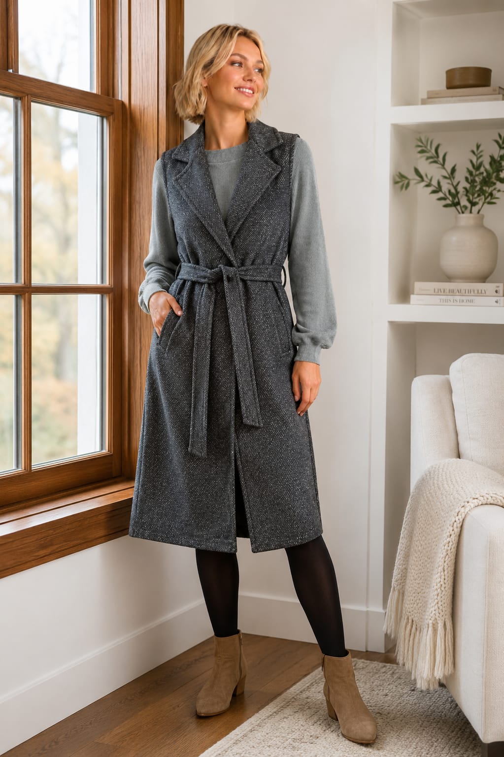 Pam Coat Charcoal