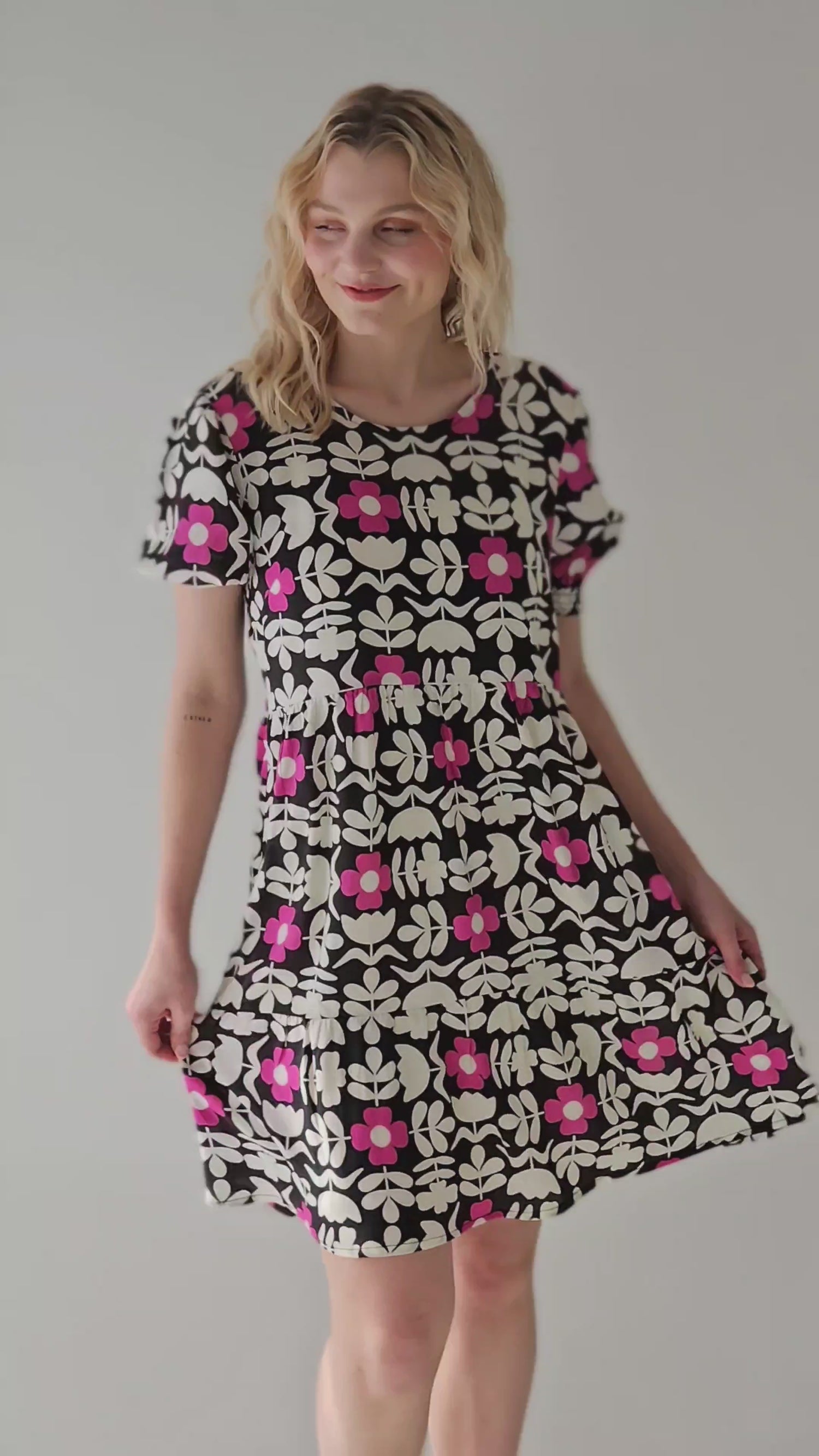 Brooklyn Dress Forest (Size S, M & L)
