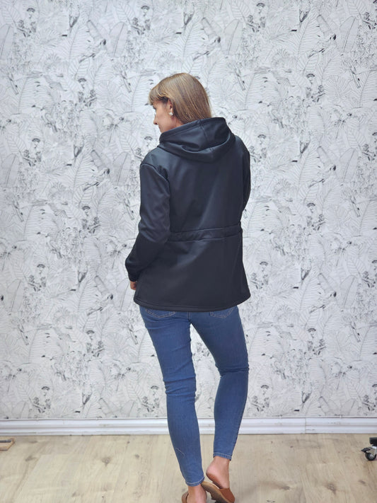 Anika Mini Hoodie Soft Shell Black