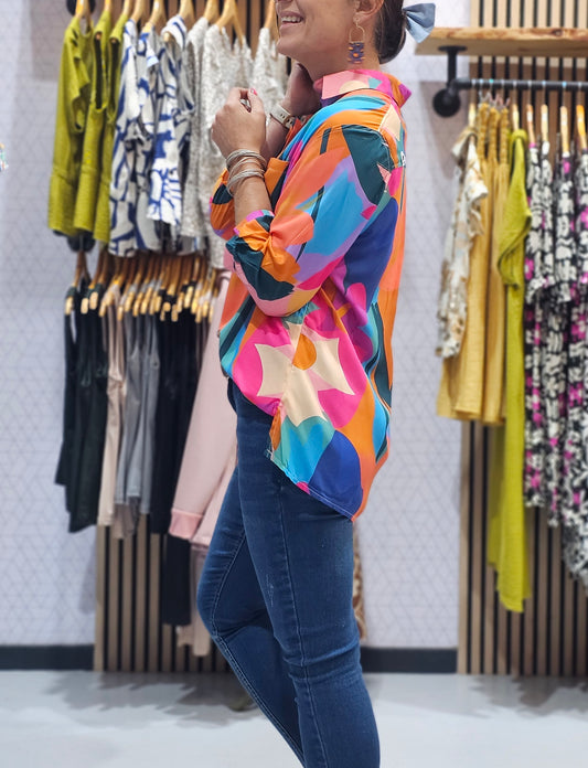 Breath Blouse Bold Floral