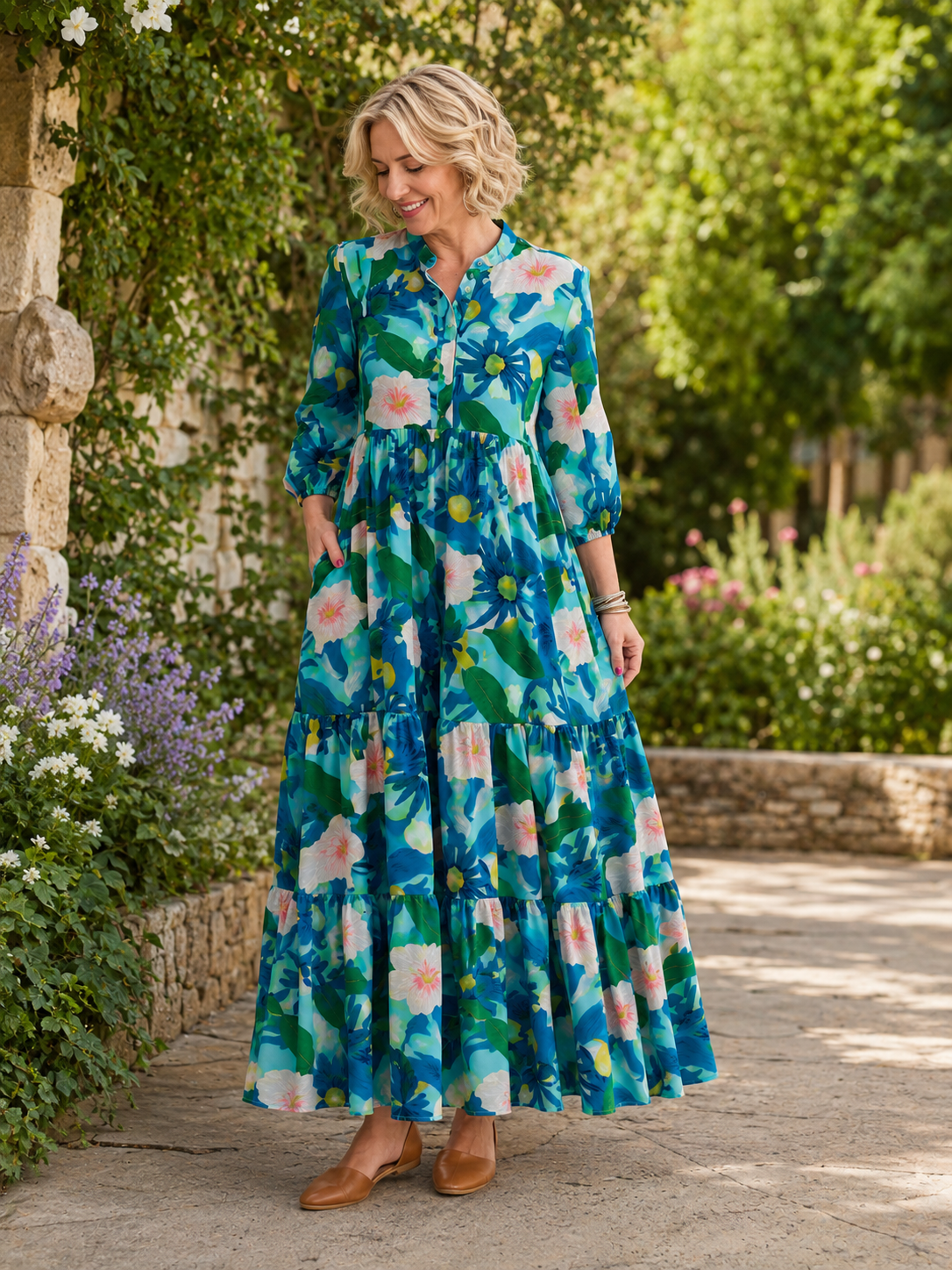 Gianni Maxi Dress Lagoon
