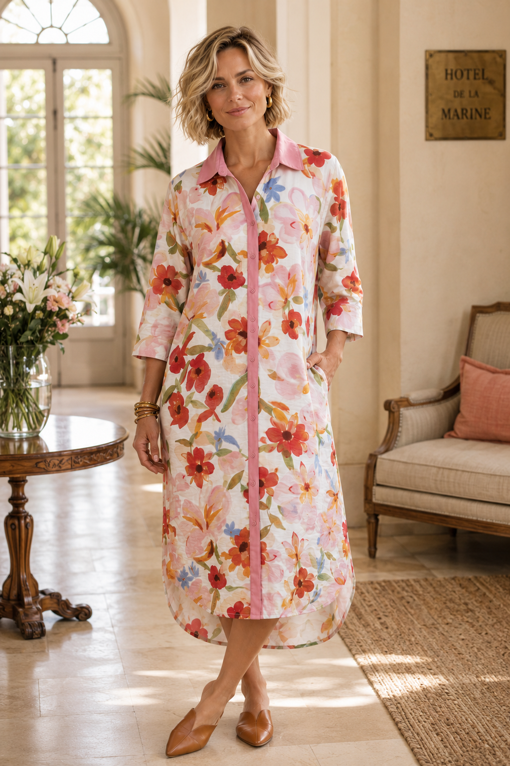Savannah Dress bloom blush