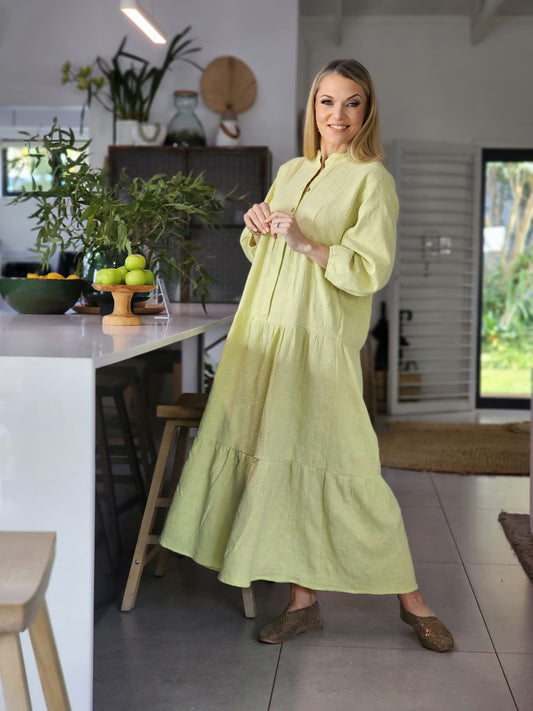 Sally Maxi Dress Lime