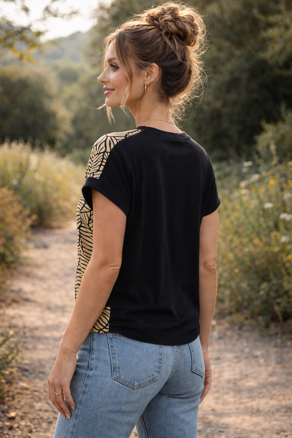 Simone Beige Fern (S and M only)