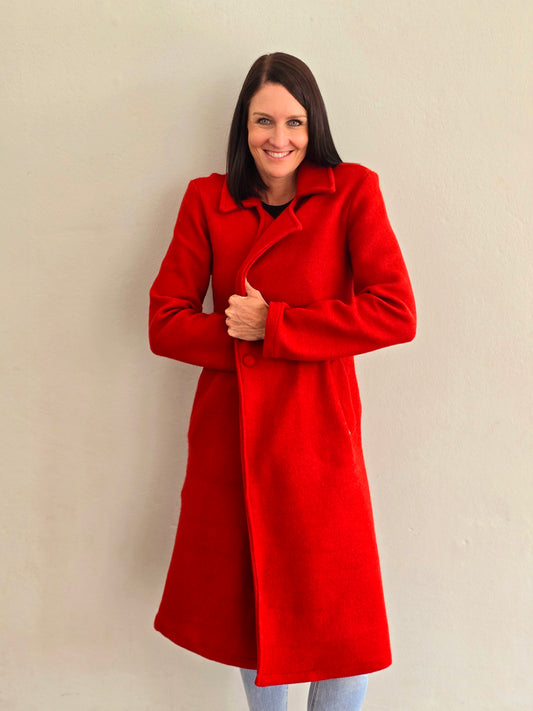 Jane Coat Blaze Red