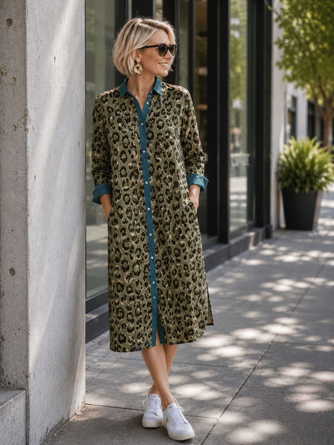 Scarlet Dress Midi Pebble Panther