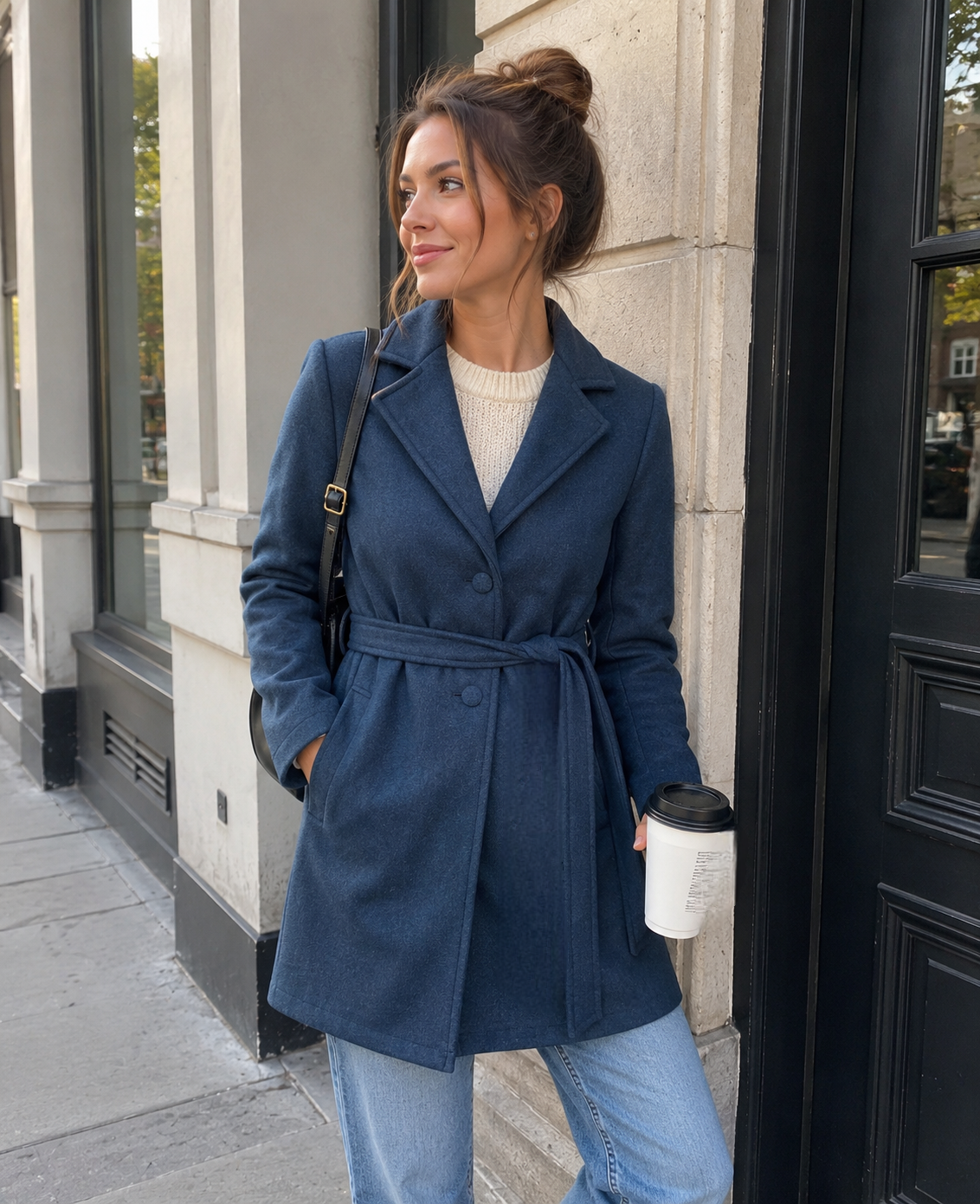 Maddison Mini Coat Indigo