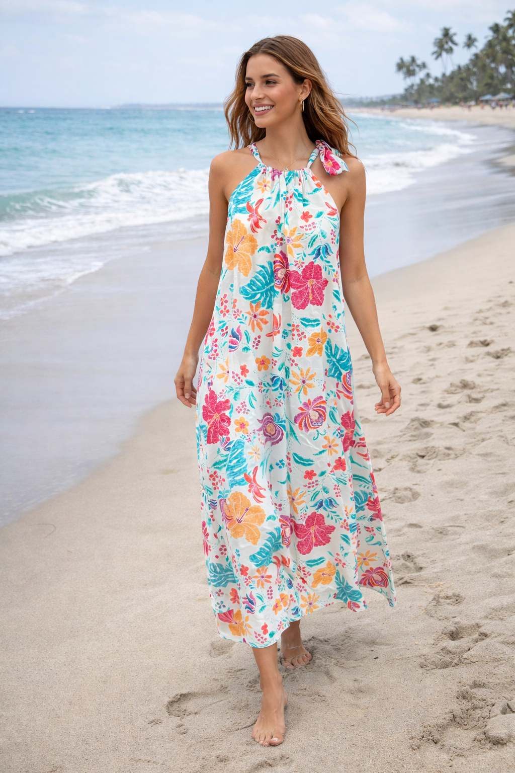 Lelane Dress Hawaiian Floral