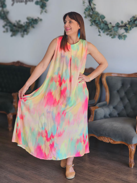Louise Dress Sorbet