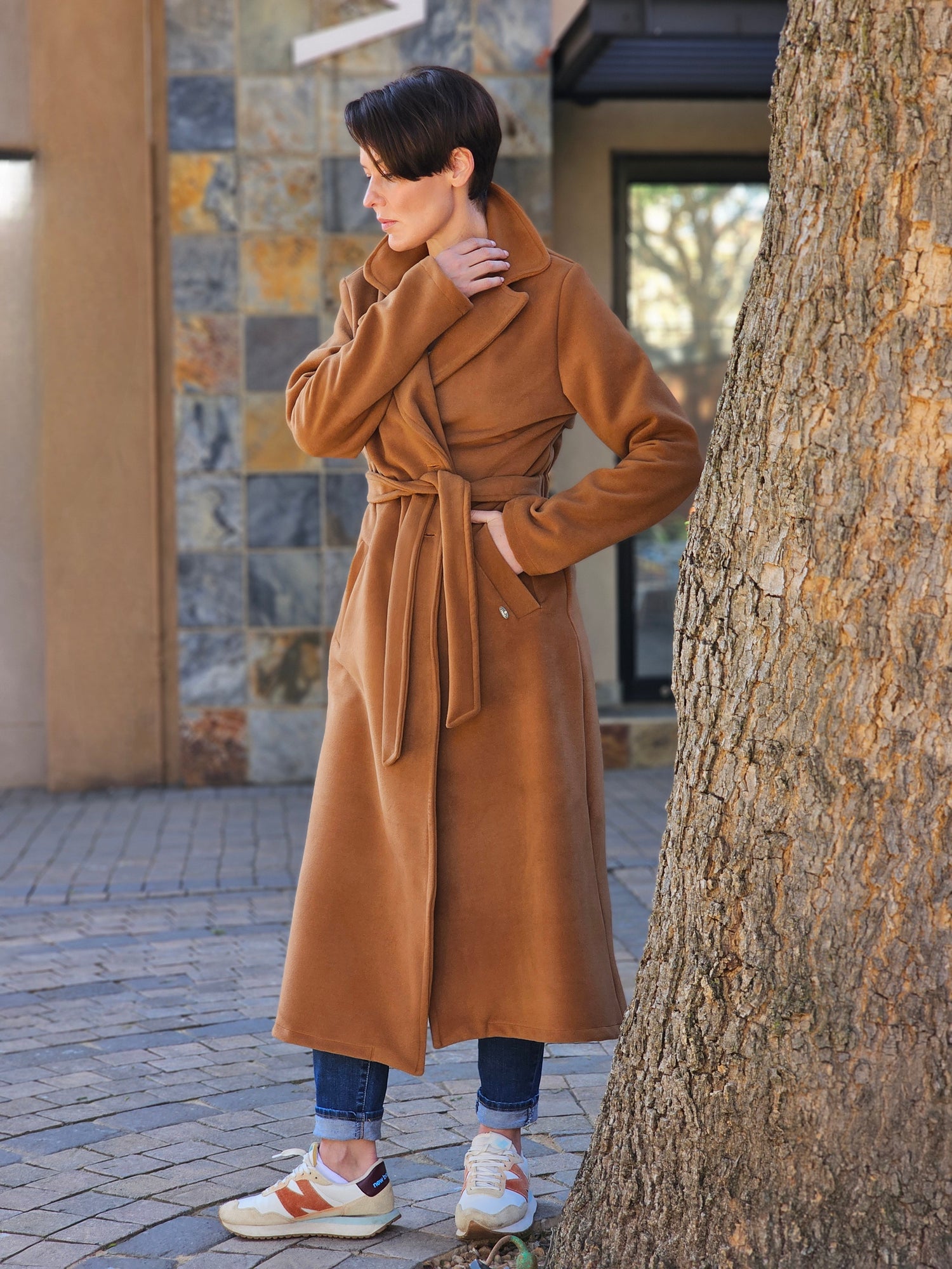 Maddison Coat Latte Melton