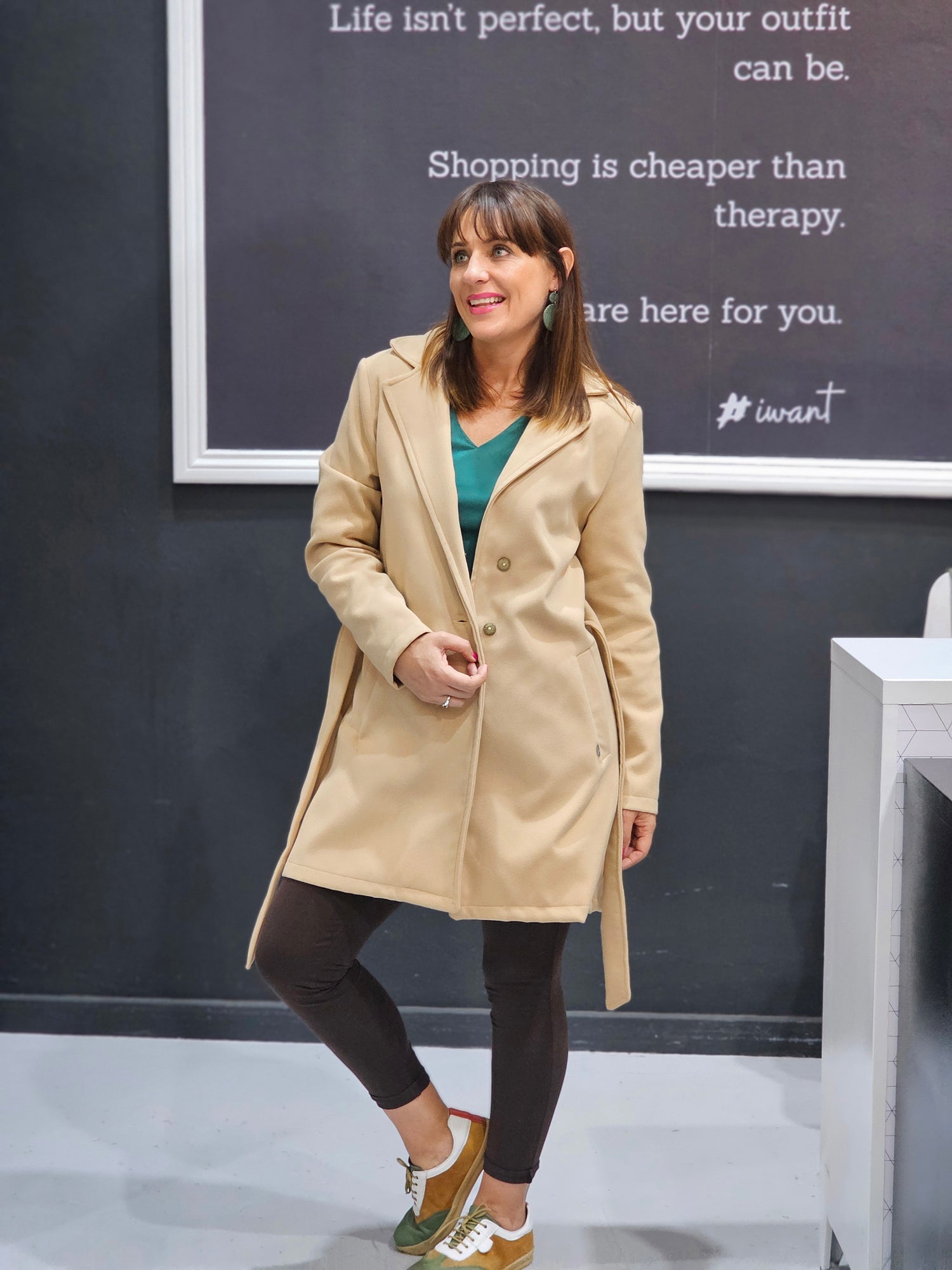 Maddison Mini Coat Stone