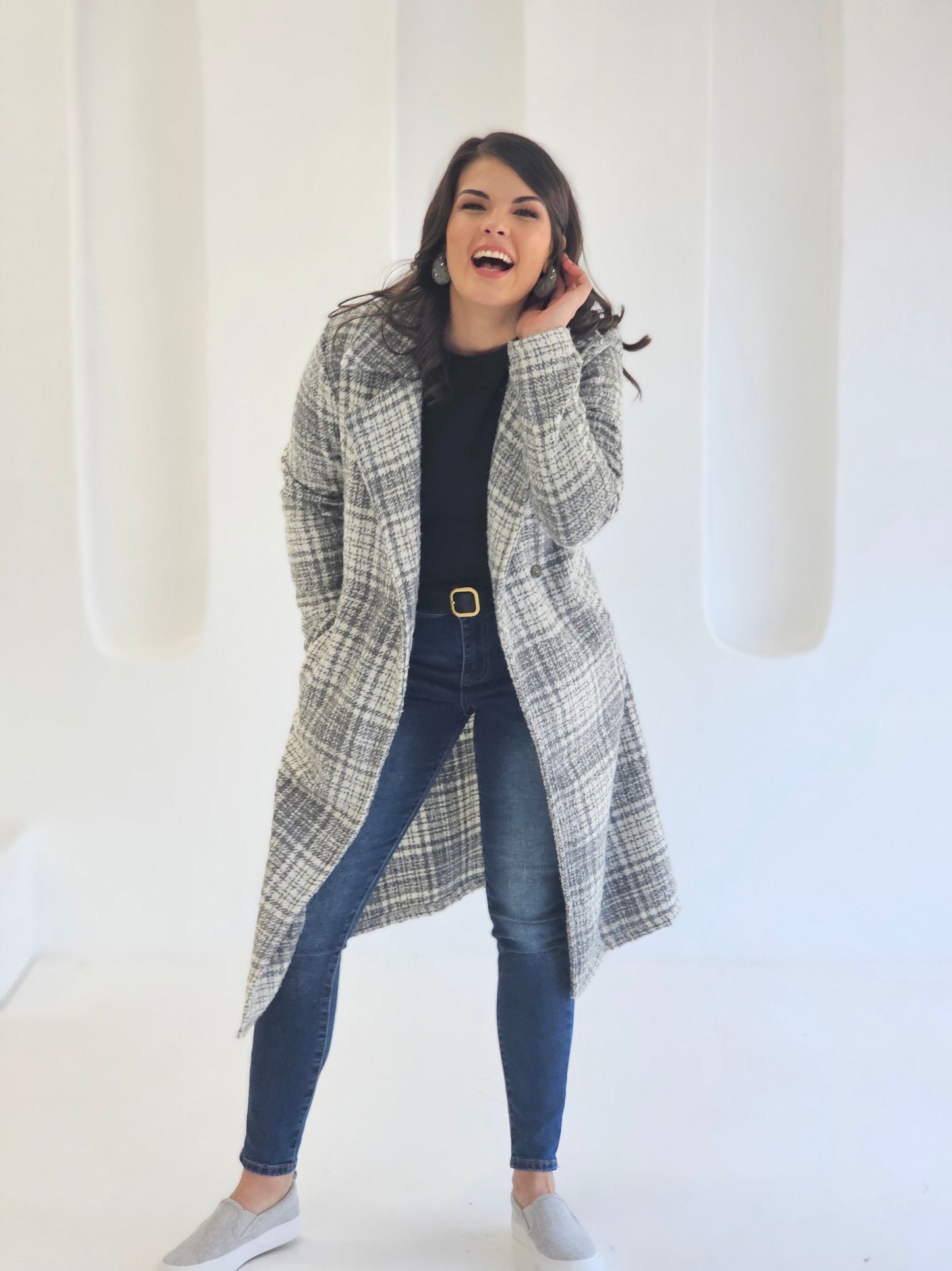 Jane Coat Snow Check (S and XL)