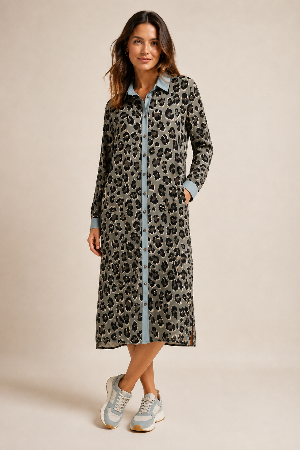 Scarlet Dress Midi Pebble Panther