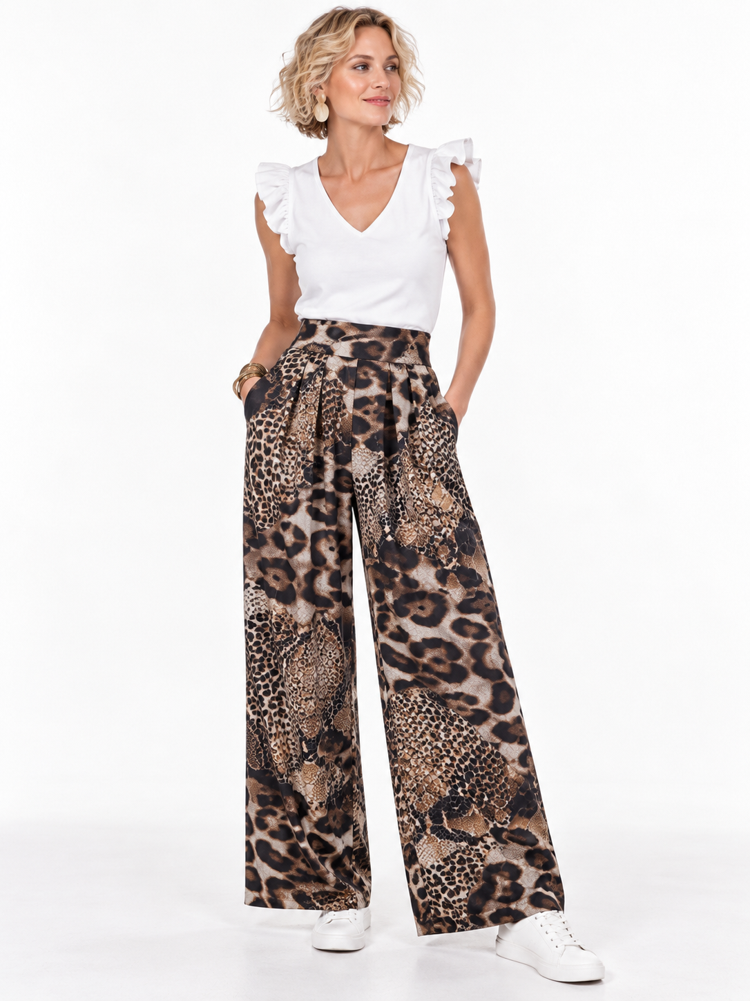 Kiki Wide Leg Trousers Go Wild